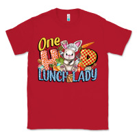 Red one hip lunch lady easter day Classic Tee - FaDigitalArtStudio