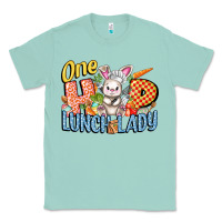 Seafoam one hip lunch lady easter day Classic Tee - FaDigitalArtStudio