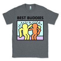 Charcoal Heather best buddies Classic Tee - artisFamous