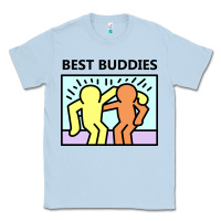 Dusty Blue best buddies Classic Tee - artisFamous