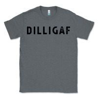 Charcoal Heather dilligaf do i look like  sarcastic humor Classic Tee - artisFamous