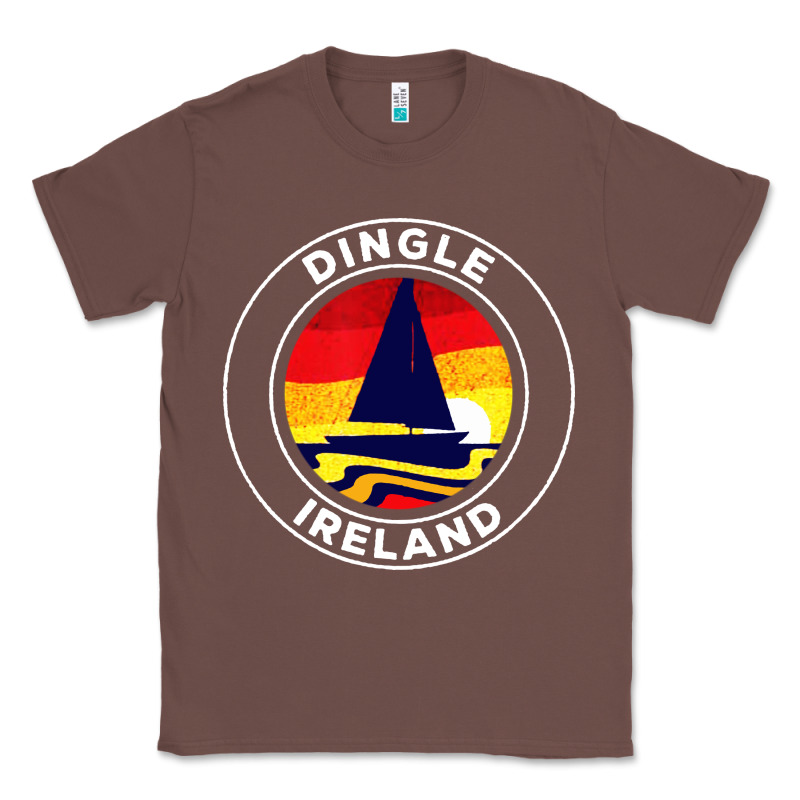 Dingle Ireland Vintage Sailboat 70s Retro Sunset Classic Tee by artisFamous | Teevron