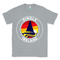 Heather Grey dingle ireland vintage sailboat 70s retro sunset Classic Tee - artisFamous
