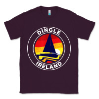 Plum dingle ireland vintage sailboat 70s retro sunset Classic Tee - artisFamous