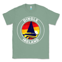 Sage dingle ireland vintage sailboat 70s retro sunset Classic Tee - artisFamous
