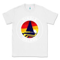 White dingle ireland vintage sailboat 70s retro sunset Classic Tee - artisFamous