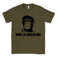 Army Green viva la evolucion Classic Tee - artisFamous