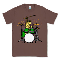 Chestnut drummer cat music lover musician playing the drums Classic Tee - artisFamous