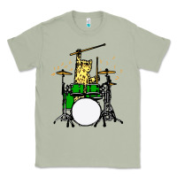 Matcha drummer cat music lover musician playing the drums Classic Tee - artisFamous