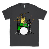 Smoke drummer cat music lover musician playing the drums Classic Tee - artisFamous