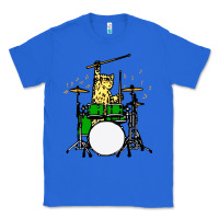 True Royal drummer cat music lover musician playing the drums Classic Tee - artisFamous