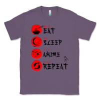 Lavender eat sleep anime repeat japanese Classic Tee - artisFamous