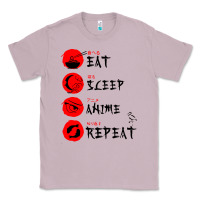 Lilac eat sleep anime repeat japanese Classic Tee - artisFamous