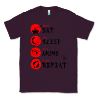 Plum eat sleep anime repeat japanese Classic Tee - artisFamous