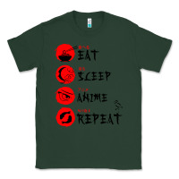 Sports Green eat sleep anime repeat japanese Classic Tee - artisFamous