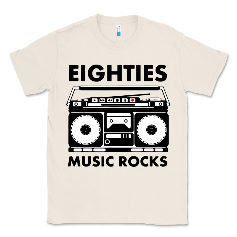 Eighties Music Rocks Classic Tee by artisFamous | Teevron