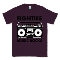 Plum eighties music rocks Classic Tee - artisFamous