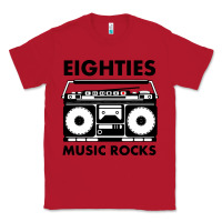 Red eighties music rocks Classic Tee - artisFamous