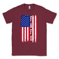 Burgundy fafo f4ck around and find out Classic Tee - artisFamous