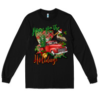 Black home for the holidays louisiana Long Sleeve Tee - BarkalooDesign