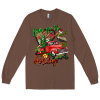 Chestnut home for the holidays louisiana Long Sleeve Tee - BarkalooDesign