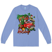 Colony Blue home for the holidays louisiana Long Sleeve Tee - BarkalooDesign