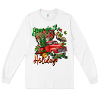 White home for the holidays louisiana Long Sleeve Tee - BarkalooDesign
