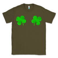 Army Green four leaf clover Classic Tee - artisFamous