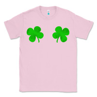 Bubblegum Pink four leaf clover Classic Tee - artisFamous