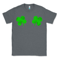 Charcoal Heather four leaf clover Classic Tee - artisFamous