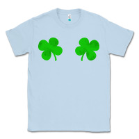 Dusty Blue four leaf clover Classic Tee - artisFamous
