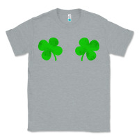 Heather Grey four leaf clover Classic Tee - artisFamous