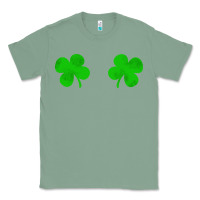Sage four leaf clover Classic Tee - artisFamous