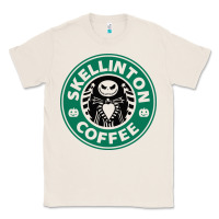 Natural skeleton coffee halloween Classic Tee - artisFamous