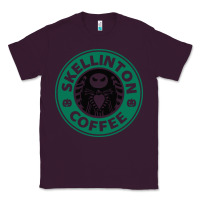 Plum skeleton coffee halloween Classic Tee - artisFamous