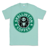 Seafoam skeleton coffee halloween Classic Tee - artisFamous
