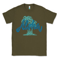 Army Green hawaii aloha art Classic Tee - artisFamous