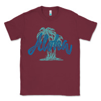 Burgundy hawaii aloha art Classic Tee - artisFamous