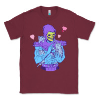 Burgundy skeletor's cat Classic Tee - artisFamous