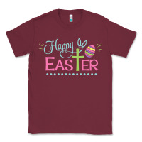 Burgundy happy easter Classic Tee - artisFamous
