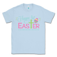 Dusty Blue happy easter Classic Tee - artisFamous