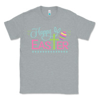 Heather Grey happy easter Classic Tee - artisFamous