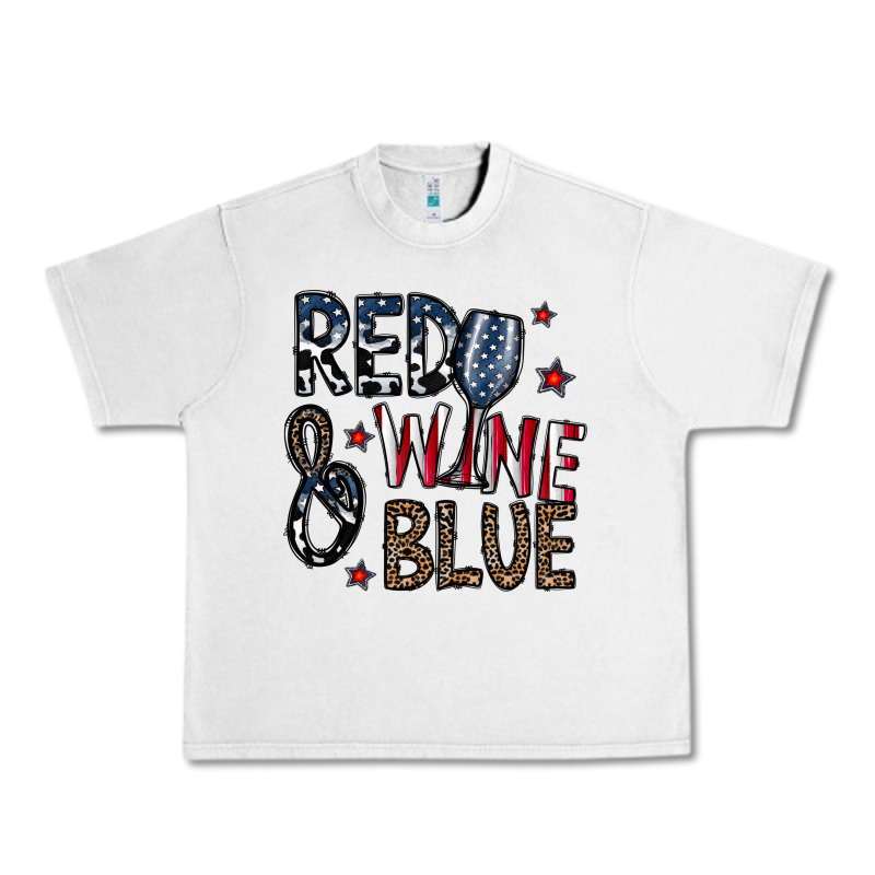 Red Wine Blue Urban Heavy Tee by CowhideDigitalArt | Teevron