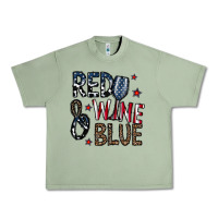 Oil Green red wine blue Urban Heavy Tee - CowhideDigitalArt
