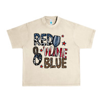 Sandshell red wine blue Urban Heavy Tee - CowhideDigitalArt