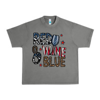 Tornado red wine blue Urban Heavy Tee - CowhideDigitalArt