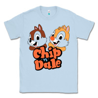 Dusty Blue chip n dale Classic Tee - artisFamous