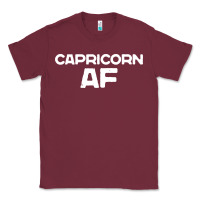 Burgundy capricorn af zodiac sign Classic Tee - artisFamous