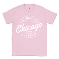 Bubblegum Pink chicago Classic Tee - artisFamous