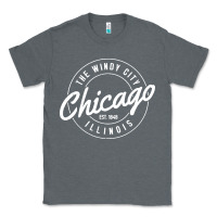 Charcoal Heather chicago Classic Tee - artisFamous